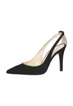 PETER KAISER Veloursleder Pumps Schwarz