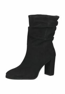 STEVEN NEW YORK Veloursleder Stiefelette Schwarz
