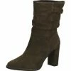STEVEN NEW YORK Veloursleder Stiefelette Khaki