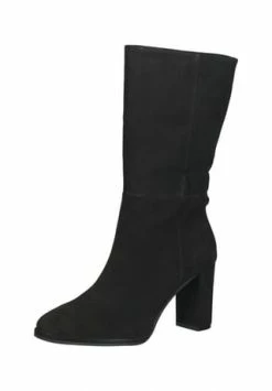 STEVEN NEW YORK Veloursleder Stiefel Schwarz