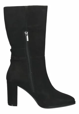 STEVEN NEW YORK Veloursleder Stiefel Schwarz 6 STEVEN NEW YORK Veloursleder Stiefel Schwarz – Bild 4