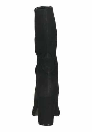 STEVEN NEW YORK Veloursleder Stiefel Schwarz 7 STEVEN NEW YORK Veloursleder Stiefel Schwarz – Bild 5