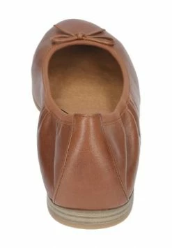 Tamaris Ballerinas, Uni, Obermaterial Leder, Dezenter Gummizug, Für Damen Cognac -Peter Kaiser Shop unnamed file 166