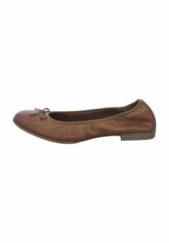Tamaris Ballerinas, Uni, Obermaterial Leder, Dezenter Gummizug, Für Damen Cognac -Peter Kaiser Shop unnamed file 169