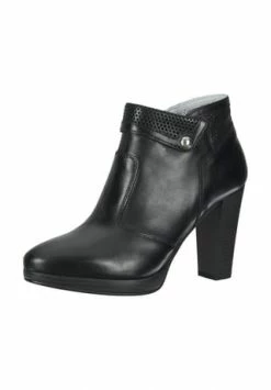 NeroGiardini Leder Stiefelette Schwarz