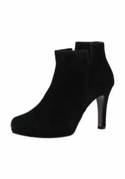 Paul Green Leder Stiefelette Schwarz