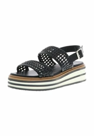 Xti® Damen Sandaletten Sandalen Riemen Plateau Slingback Schwarz Schwarz 3 Xti® Damen Sandaletten Sandalen Riemen Plateau Slingback Schwarz Schwarz