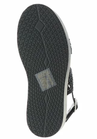 Xti® Damen Sandaletten Sandalen Riemen Plateau Slingback Schwarz Schwarz 5 Xti® Damen Sandaletten Sandalen Riemen Plateau Slingback Schwarz Schwarz – Bild 3