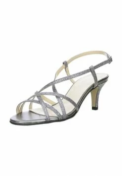 ViSTA Damen Glitzer Sandaletten Silber Silber