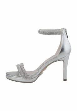 Buffalo Pumps, Kunstleder, Strass, Für Damen SILVER