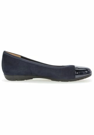 Gabor® Veloursleder Ballerinas Dunkelblau 6 Gabor® Veloursleder Ballerinas Dunkelblau – Bild 4