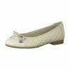 Tamaris Ballerinas, Blockabsatz, Steppoptik, Zierschleife, Für Damen IVORY -Peter Kaiser Shop unnamed file 317