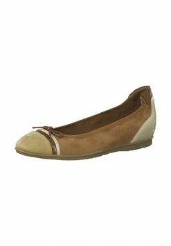 Tamaris Leder/Synthetik Ballerinas Cognac