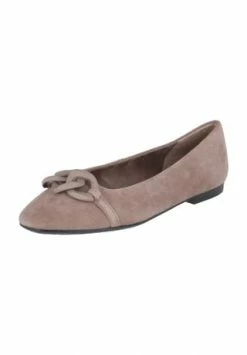Tamaris Ballerinas, Leder, Für Damen TAUPE SUEDE