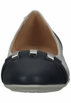 GEOX Lederimitat/Textil Ballerinas Silber/ Blau -Peter Kaiser Shop unnamed file 365