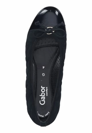 Gabor® Veloursleder/Textil Ballerinas Dunkelblau 8 Gabor® Veloursleder/Textil Ballerinas Dunkelblau – Bild 6