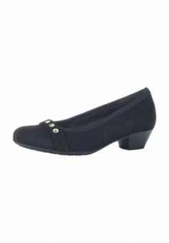 Gabor® Pumps, Veloursleder, Für Damen SCHWARZ (GOLD)